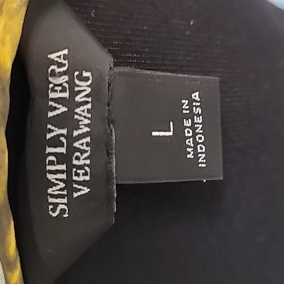 Simply Vera Vera Wang Yellow Floral Summer Midi Dress - Picture 9 of 10